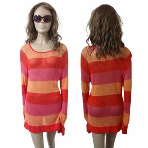4/$20 • 525 AMERICA • Open Weave Soft Rayón Pullover Sweater